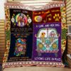 Hippie Girl Quilt Blanket  Quilt